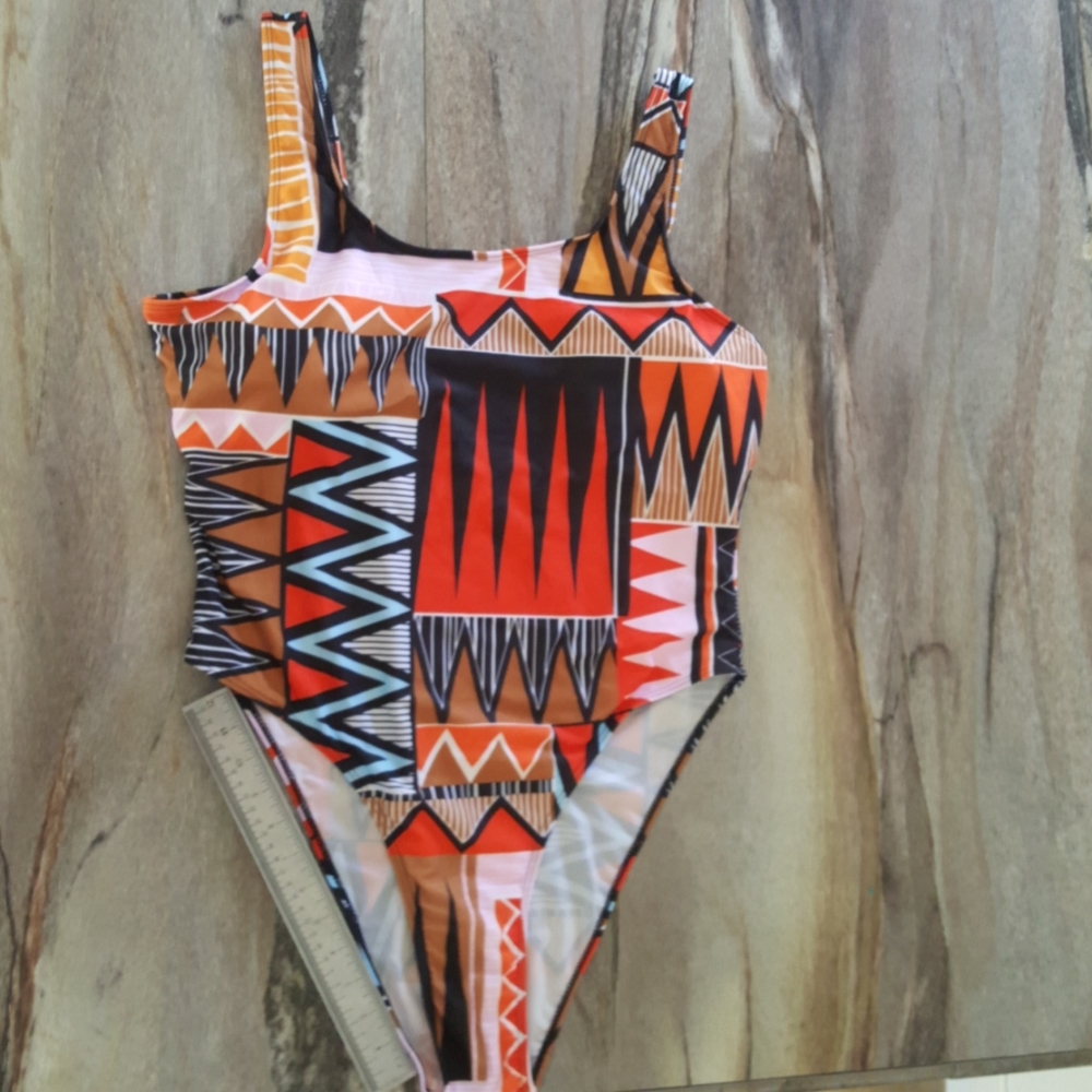 Brand new Aztec print swimsuit size 4xl